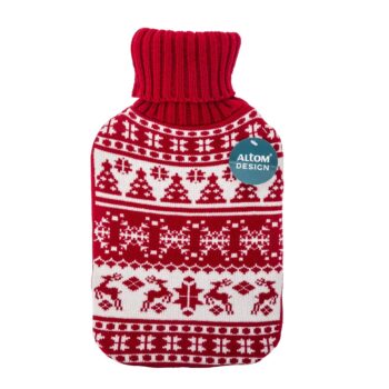 Altom Termofor v pletenom obale X-Mas červená 1,8 l