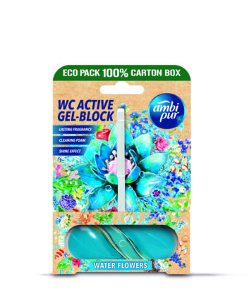 Ambipur WC Active gél-blok vodné kvety 45 g