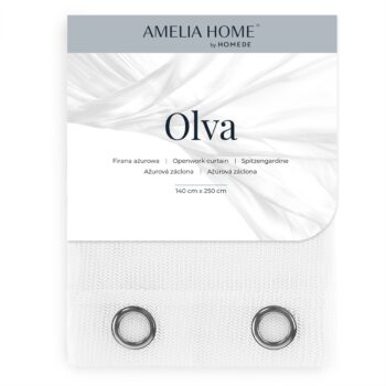 AmeliaHome Záclona Olva Eyelets, 140 x 250 cm