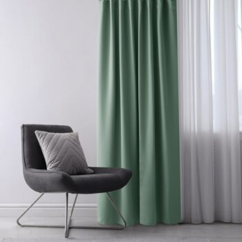 AmeliaHome Záves Blackout EYELETS mentolová, 140 x 245 cm