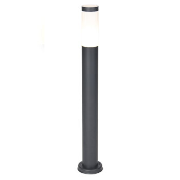 Antracitovo šedý stĺpikový svietidlo 80 cm IP44 opál - Rox