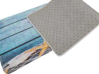 Apextextil, Protišmyková 3D predložka More, 60x180, modrá, kuchyňa