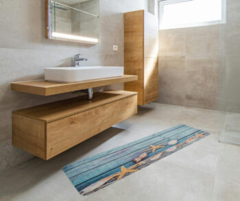 Apextextil, Protišmyková 3D predložka More, 60x180, modrá, kuchyňa