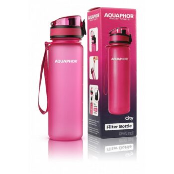 Aquaphor Filtračná fľaša City 0,5 l, ružová