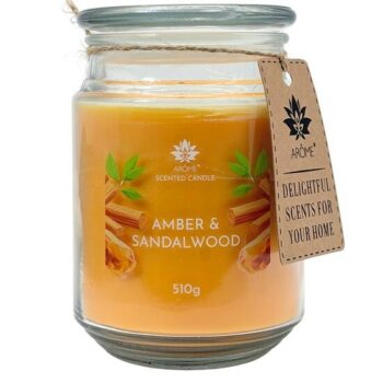 Arome Sviečka 510 g, v skle, Amber &Sandalwood
