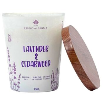 Arome Sviečka v skle s kovovým viečkom 255 gLavender & Cedarwood
