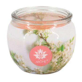 Arome Vonná sviečka v skle Chery Blossom, 90 g