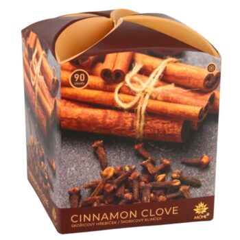 Arome Vonná sviečka v skle Cinamon Clove, 90 g