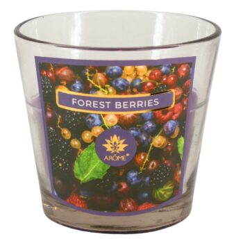 Arome Vonná sviečka v skle Forest Berries, 120 g
