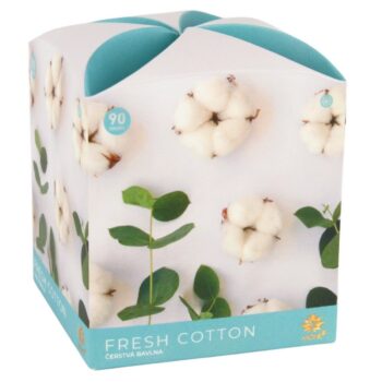 Arome Vonná sviečka v skle Fresh Cotton, 90 g