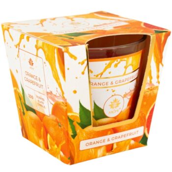 Arome Vonná sviečka v skle Orange & Grapefruit, 120 g