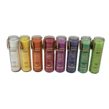 Arome Vysoká vonná svieca Chakra Spiritualita, vôňa levandule, 320 g