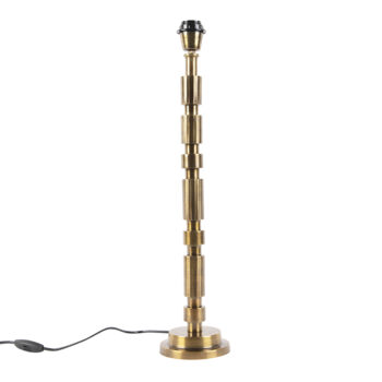 Art Deco stolná lampa bronzová bez tienidla - Torre
