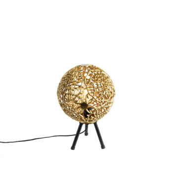 Art Deco stolná lampa trojnožka zlatá - Maro