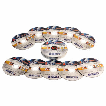 Asist 03-2215 sada rezných kotúčov oceľ/INOX, 10 ks, 125 x 1 mm