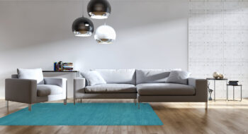 Asra, Ručne všívaný kusový koberec Asra wool tyrkys, 160x230, modrá, obývacia izba