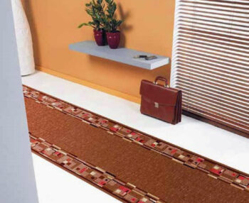 Associated Weavers, Protišmykový behúň na mieru Bombay 44, šíre 100 cm, hnedá, chodba / predsieň