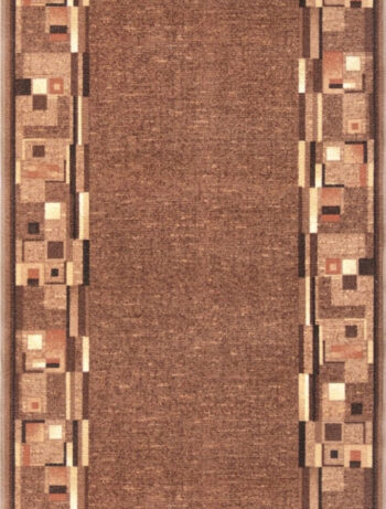 Associated Weavers, Protišmykový behúň na mieru Bombay 44, šíre 80 cm, hnedá, chodba / predsieň