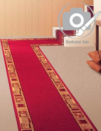 Associated Weavers, Protišmykový behúň na mieru Jena 10, šíre 100 cm, červená, chodba / predsieň