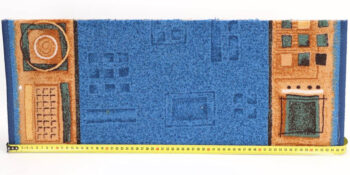Associated Weavers, Protišmykový behúň na mieru Jena 77, šíre 120 cm, modrá, chodba / predsieň