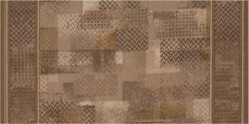 Associated Weavers, Protišmykový behúň na mieru Tribe 44 hnedý, šíre 100 cm, hnedá, chodba / predsieň
