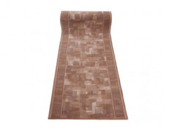 Associated Weavers, Protišmykový behúň na mieru Tribe 44 hnedý, šíre 67 cm, hnedá, chodba / predsieň