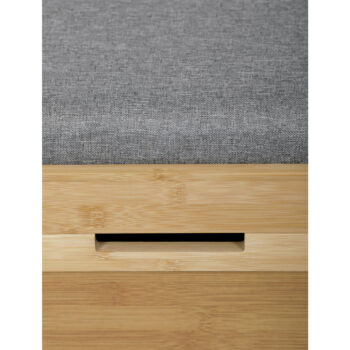 Autronic DR-N1014 GREY2 Botník s taburetom, 60 x 51 x 29 cm