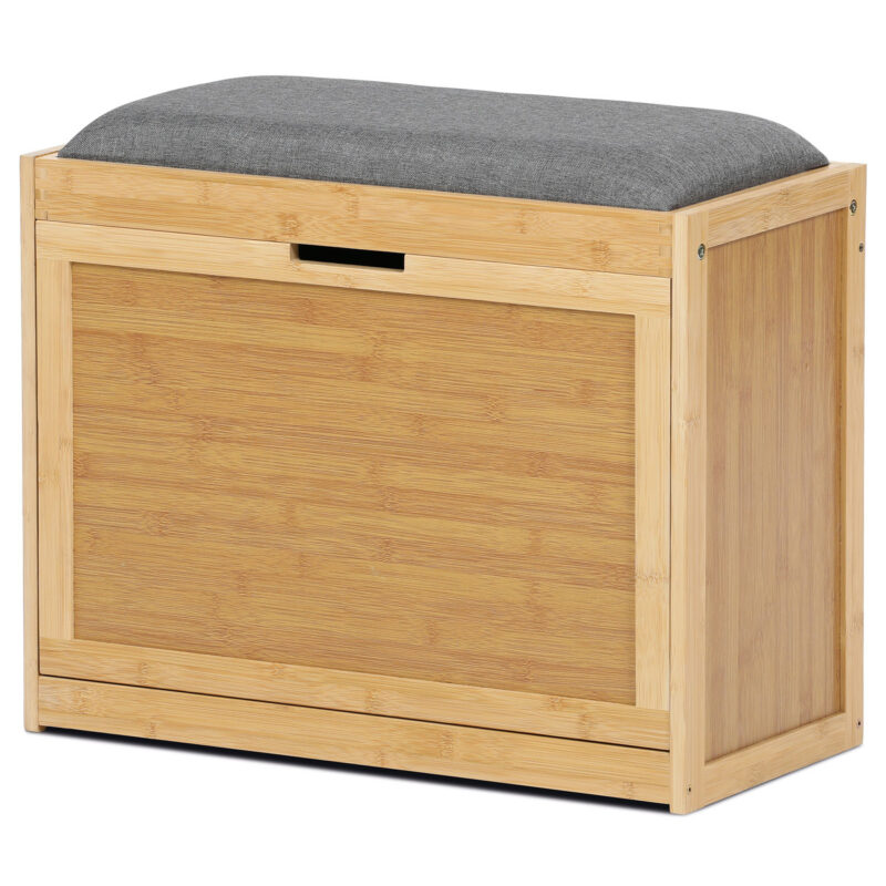 Autronic DR-N1014 GREY2 Botník s taburetom, 60 x 51 x 29 cm Autronic DR-N1014 GREY2 Botník s taburetom, 60 x 51 x 29 cm