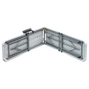 Autronic Záhradná lavička, kov, plast, biela, AZ-K1001 WT