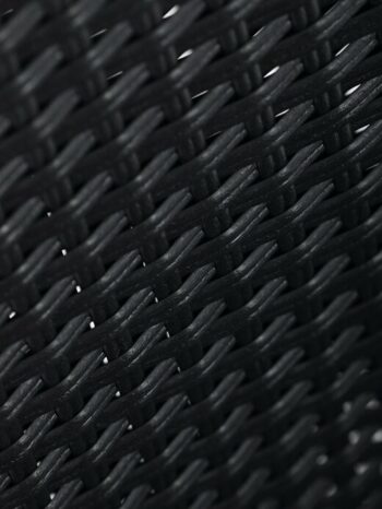 Autronic Záhradná stolička, kov, polyratan,čierna, A ZC-S2113 BK