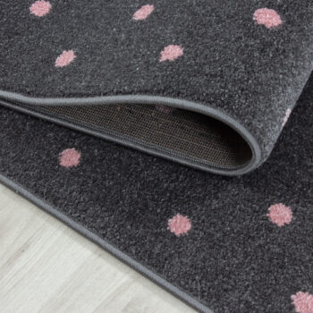 Ayyildiz, Detský kusový koberec Bambi 830 pink kruh, 120x120 (priemer) kruh, ružová, detská izba