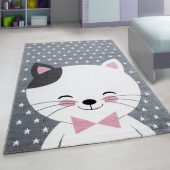Ayyildiz, Detský kusový koberec Kids 550 pink, 160x230, šedá, detská izba