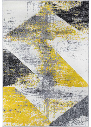 Ayyildiz, Kusový koberec Alora A1012 Yellow, 200x290, žltá, kancelária