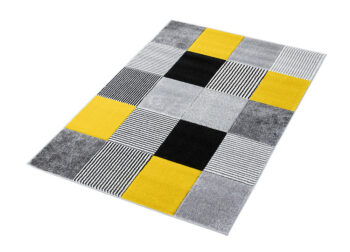 Ayyildiz, Kusový koberec Alora A1039 Yellow, 160x230, žltá, kancelária