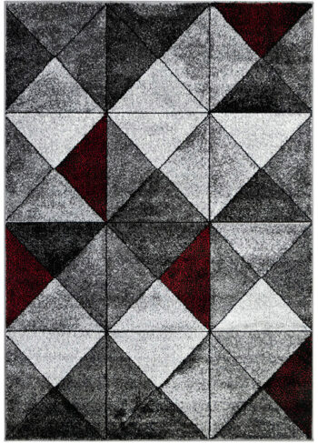 Ayyildiz, Kusový koberec Alora A1045 Red, 80x150, šedá, kancelária