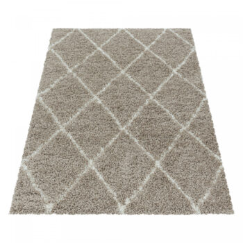 Ayyildiz, Kusový koberec Alvor Shaggy 3401 beige, 160x230, béžová, obývacia izba