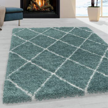 Ayyildiz, Kusový koberec Alvor Shaggy 3401 blue, 80x250, modrá, obývacia izba