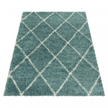 Ayyildiz, Kusový koberec Alvor Shaggy 3401 blue, 80x250, modrá, obývacia izba