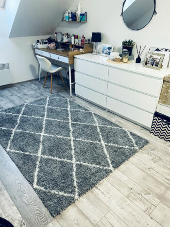 Ayyildiz, Kusový koberec Alvor Shaggy 3401 grey, 200x290, šedá, obývacia izba