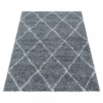 Ayyildiz, Kusový koberec Alvor Shaggy 3401 grey, 200x290, šedá, obývacia izba
