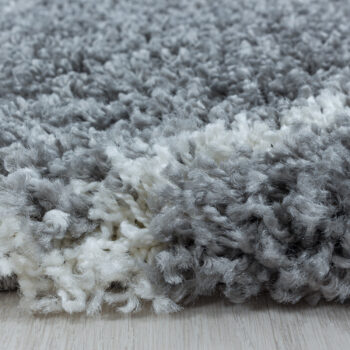 Ayyildiz, Kusový koberec Alvor Shaggy 3401 grey kruh, 120x120 (priemer) kruh, šedá, obývacia izba
