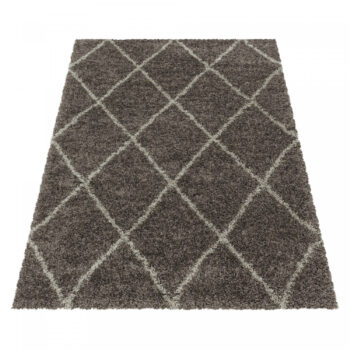 Ayyildiz, Kusový koberec Alvor Shaggy 3401 taupe, 160x230, hnedá, obývacia izba