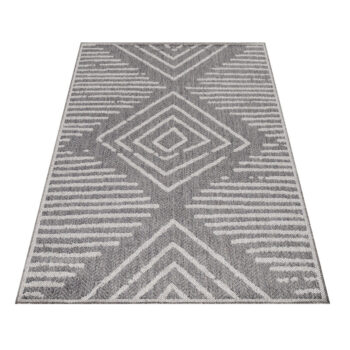 Ayyildiz, Kusový koberec Aruba 4902 grey – na von aj na doma, 140x200, šedá, chodba / predsieň