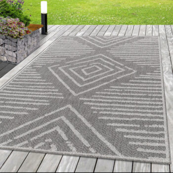 Ayyildiz, Kusový koberec Aruba 4902 grey – na von aj na doma, 160x230, šedá, chodba / predsieň