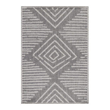 Ayyildiz, Kusový koberec Aruba 4902 grey – na von aj na doma, 60x100, šedá, chodba / predsieň
