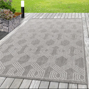 Ayyildiz, Kusový koberec Aruba 4904 grey – na von aj na doma, 80x250, šedá, chodba / predsieň