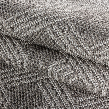 Ayyildiz, Kusový koberec Aruba 4904 grey – na von aj na doma, 80x250, šedá, chodba / predsieň
