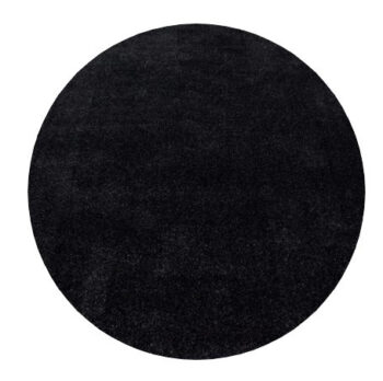 Ayyildiz, Kusový koberec Ata 7000 anthracite kruh, 120x120 (priemer) kruh, šedá, obývacia izba