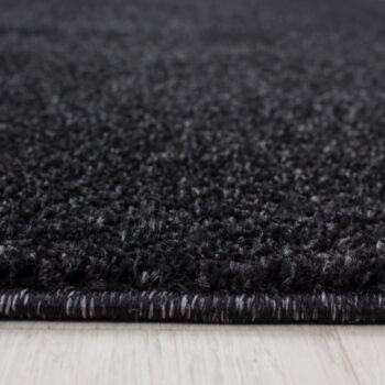 Ayyildiz, Kusový koberec Ata 7000 anthracite kruh, 160x160 (priemer) kruh, šedá, obývacia izba