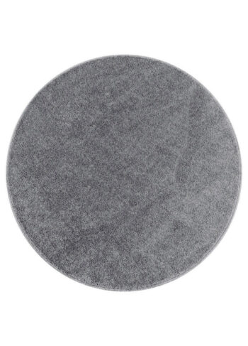 Ayyildiz, Kusový koberec Ata 7000 lightgrey kruh, 120x120 (priemer) kruh, šedá, obývacia izba